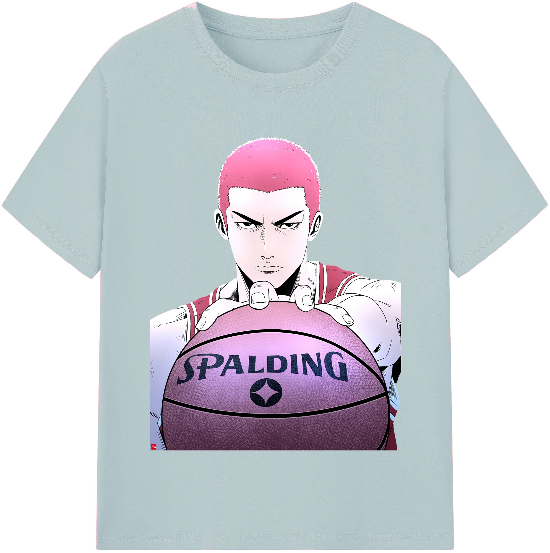 SLAM DUNK／スラムダンク 綿100％半袖Tシャツ（フロントプリント）